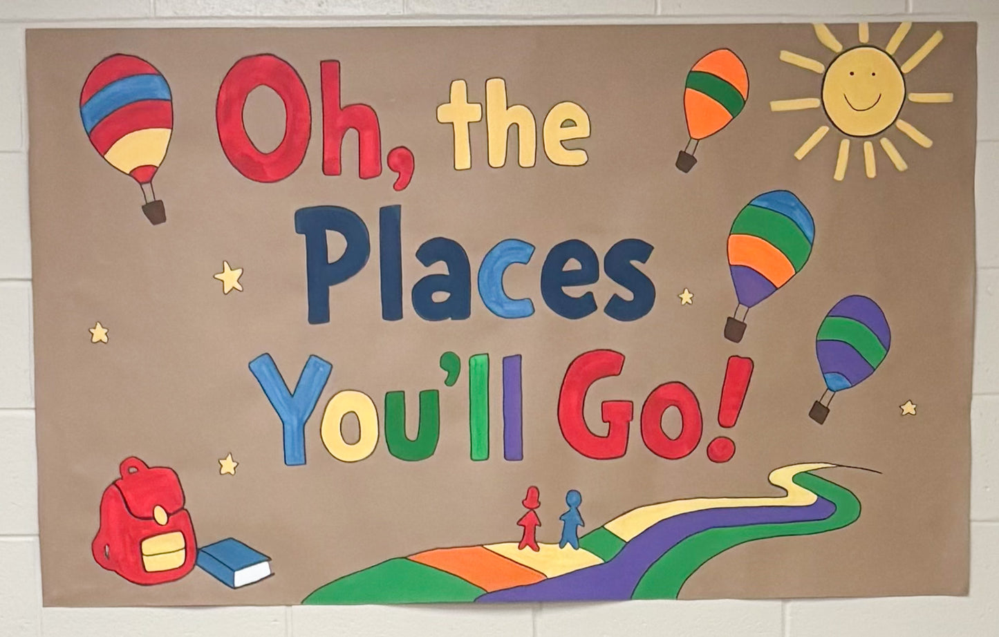 Hand-Painted Classroom Banner | Together We Shine | 3ft x 5ft | Teacher Banner