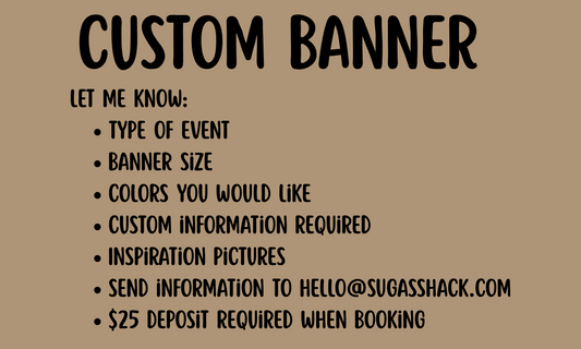 Custom Hand Painted Event Banner